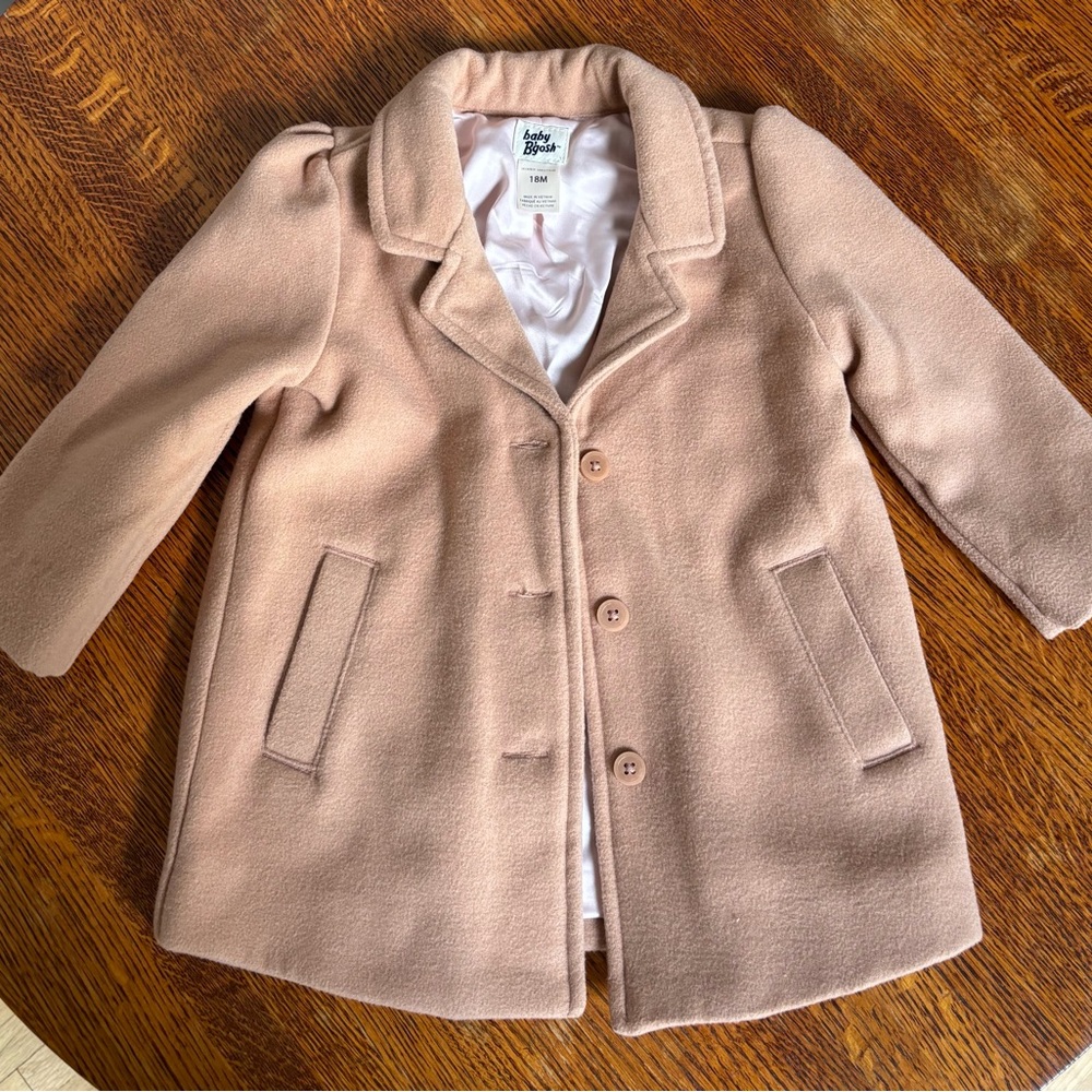 Stylish Beige Kids Peacoat